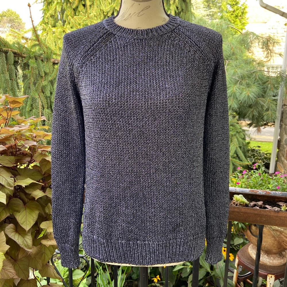 J. Crew metallic sweater